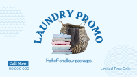 Laundry Delivery Promo Facebook event cover Image Preview