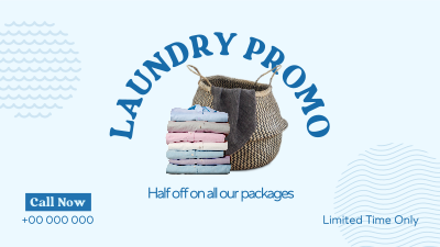 Laundry Delivery Promo Facebook event cover Image Preview