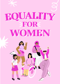 Pink Equality Poster Design