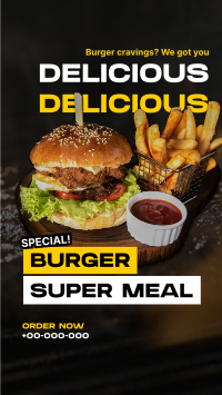 Special Burger Meal Instagram reel Image Preview
