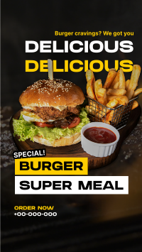 Special Burger Meal Instagram Reel Design