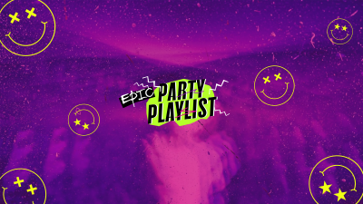 Epic Party Playlist YouTube Banner Image Preview