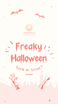 Freaky Halloween Instagram story Image Preview