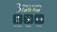 Earth Hour Activities Facebook Event Cover Design