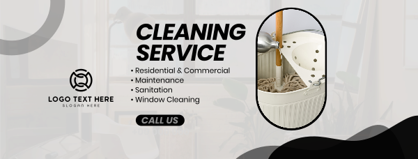 Professional Cleaning Service Facebook Cover Design Image Preview