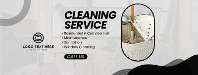 Professional Cleaning Service Facebook cover Image Preview