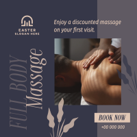 Relaxing Massage Therapy Instagram Post Design