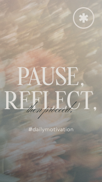 Pause & Reflect Instagram story Image Preview