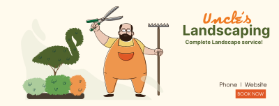 Uncle's Landscaping Facebook cover Image Preview