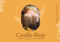 Candle Discount Postcard Image Preview