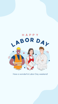 Team Labor Day Facebook Story Design