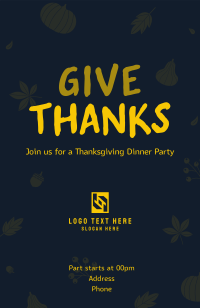 Happy Thanksgiving Invitation Design