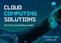 Cloud Computing Solutions Postcard Image Preview