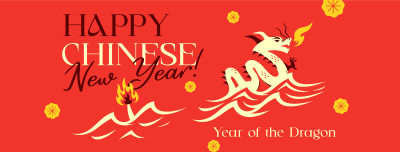 Lunar Dragon Year Facebook cover Image Preview