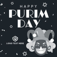 Purim Carnival Jester Instagram Post Design