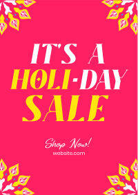 Holi-Day Sale Flyer Image Preview