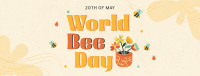 Happy Bee Day Facebook Cover Image Preview