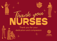Celebrate Nurses Day Postcard Design