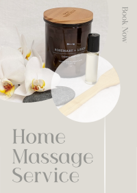 Massage at your Home Poster Design