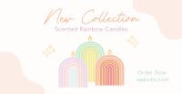 Rainbow Candle Collection Facebook Ad Design