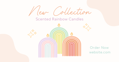 Rainbow Candle Collection Facebook ad Image Preview