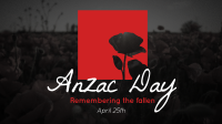 Anzac Remembrance Facebook Event Cover Design