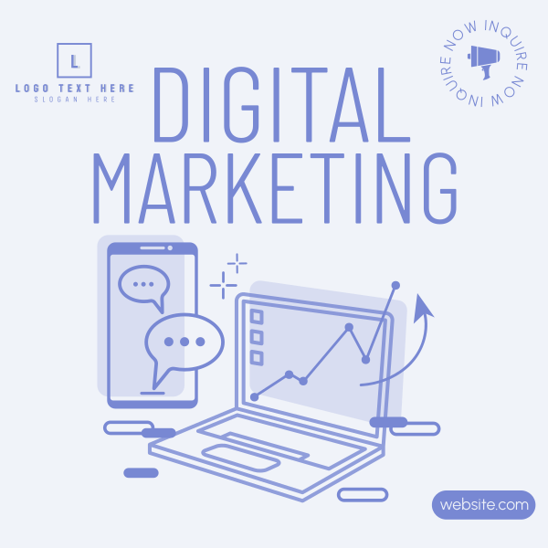 Simple Digital Marketing  Instagram Post Design