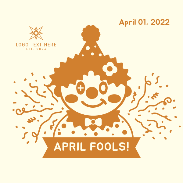 April Fools Clown Banner Instagram Post Design Image Preview