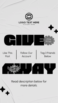 Quirky Modern Giveaway TikTok Video Design