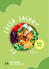 Fresh Salad Delivery Poster Image Preview