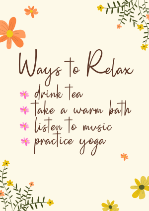 Ways to relax Flyer Image Preview