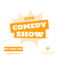 Live Comedy Show Linkedin Post Design