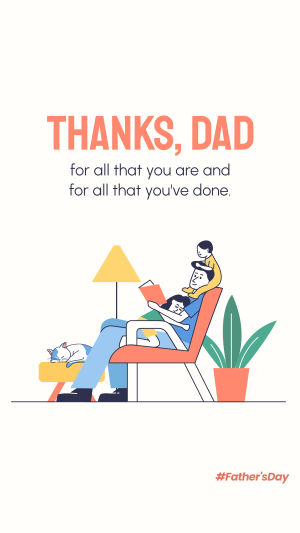 Thanks Dad For Everything Instagram Story Design Image Preview