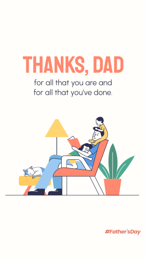 Thanks Dad For Everything Instagram story Image Preview