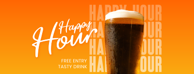 Happy Hour Night Facebook cover Image Preview