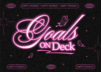 Goals On Deck Postcard Image Preview