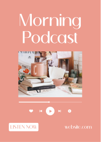 Morning Podcast Flyer Design