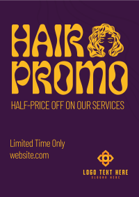 Fancy Hair Salon Poster Design