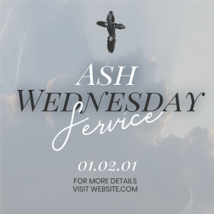 Cloudy Ash Wednesday  Instagram post Image Preview