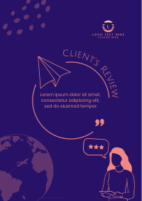 Travel Agency Review Poster Design