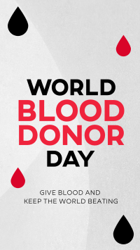 Minimalist Blood Donor Day YouTube short Image Preview