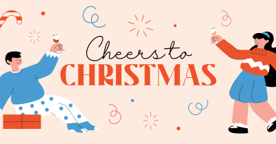 Cheers to Christmas Facebook ad Image Preview