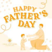 Father's Day Greeting Instagram post Image Preview