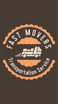 Movers Truck Badge Instagram Reel Image Preview