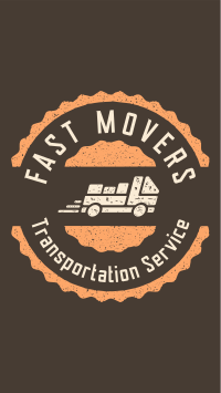 Movers Truck Badge Instagram reel Image Preview