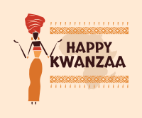 Happy Kwanzaa Celebration  Facebook Post Design