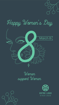 Women's Day Support Facebook Story Design