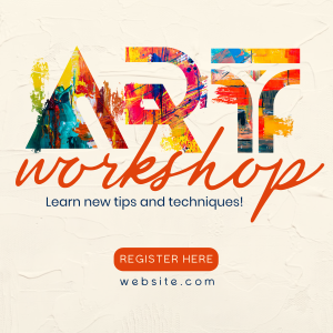 Exciting Art Workshop Instagram post Image Preview