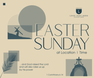 Modern Easter Holy Week Facebook post Image Preview