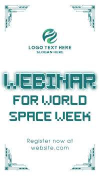 Space Week Webinars YouTube Short Design